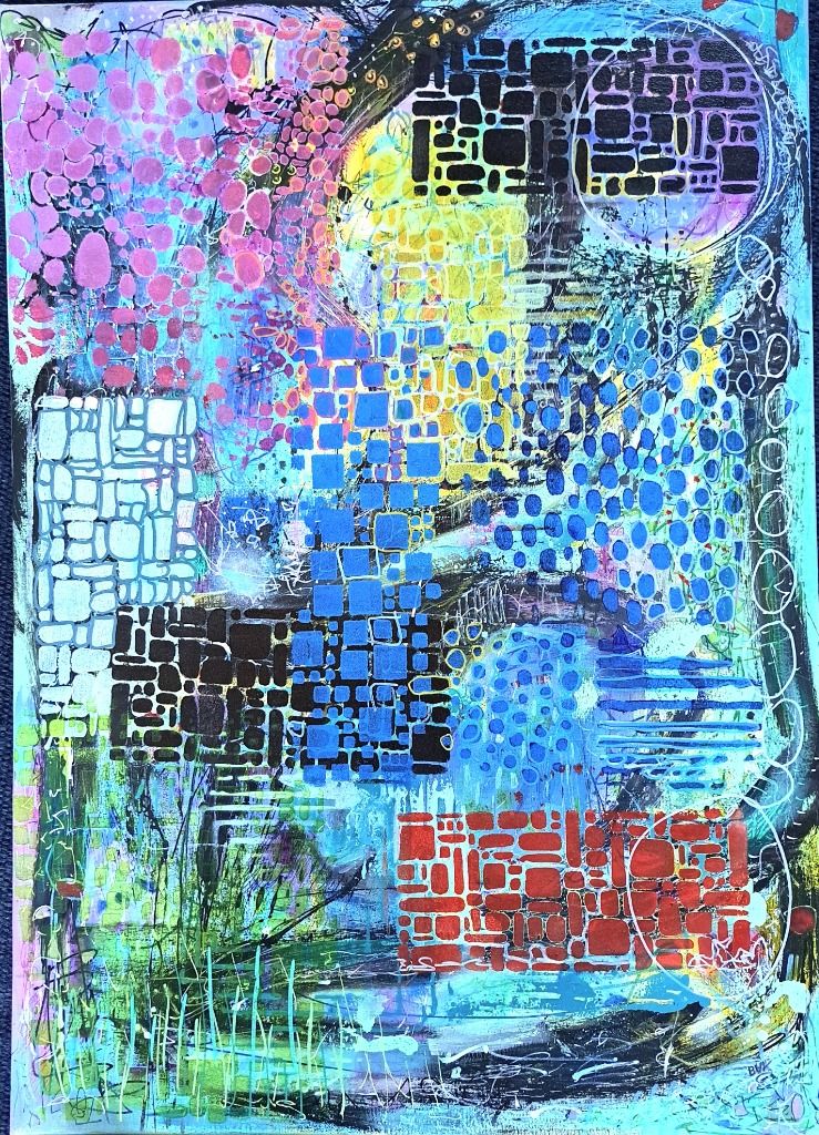 SMS TOUT va BIEN, Acrylique sur toile, décembre  2024